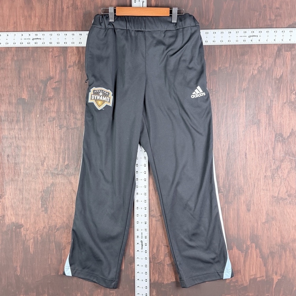 ADIDAS Houston Dynamo Soccer Climawarm Pants Boys's XL Women's‎ Small Black MLS
